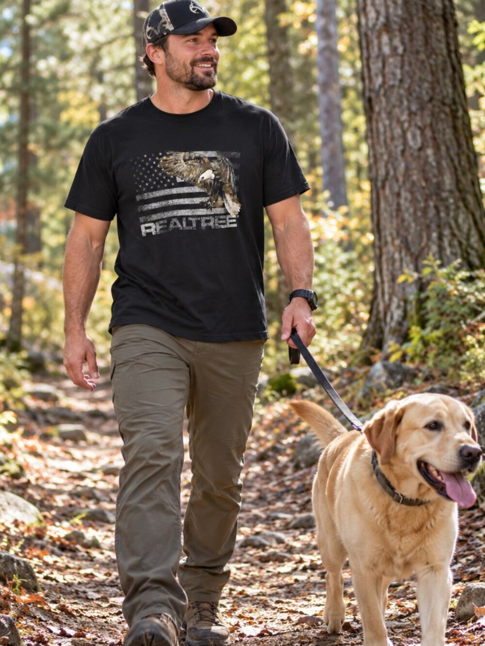 REALTREE MENS TEE- MEDIUM
